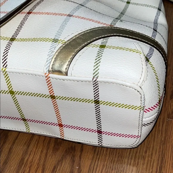 Coach Heritage Tattersall Shoulder Bag with Gold Accents. Excellent condition! - Picture 6 of 11